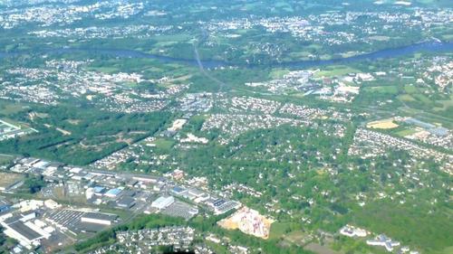 Vue aérienne du quartier du Housseau à Carquefou