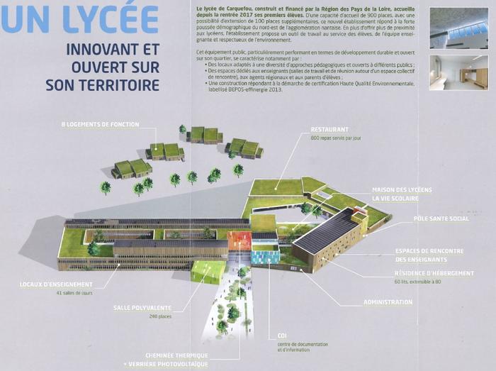 Plan du lycée de Carquefou