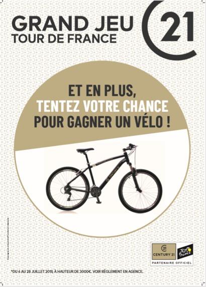 VTT à gagner dans votre agence immobilière Century 21 CAI de Carquefou